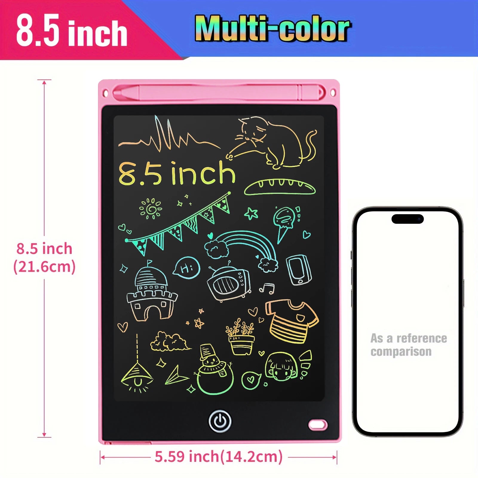 8.5" /10"/12" Drawing Board LCD Writing Tablet For Kids Montessori Educational Toys Student Magic Blackboard Birthday Xmas Gift