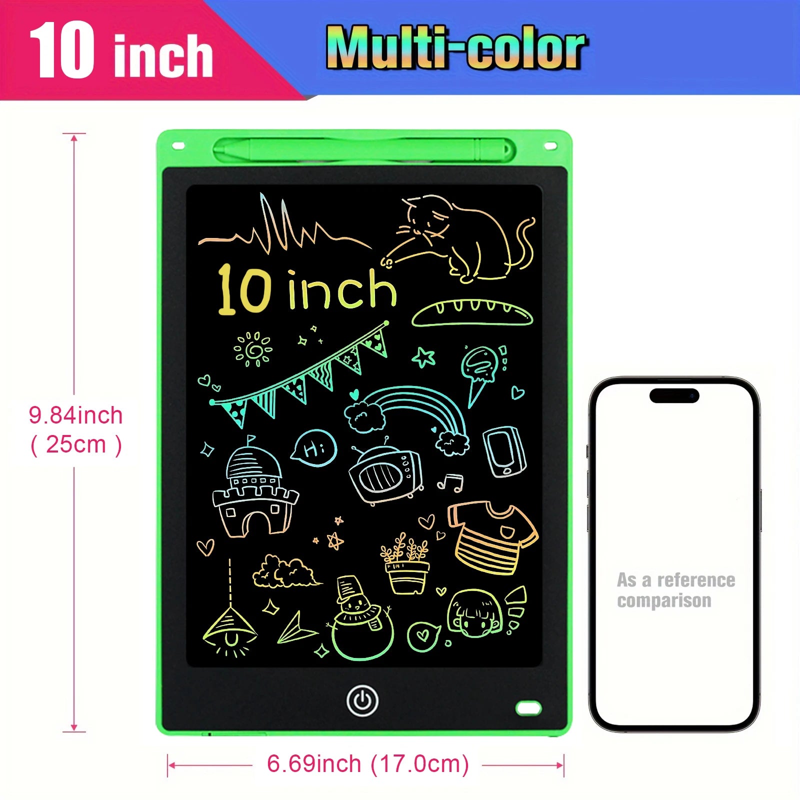 8.5" /10"/12" Drawing Board LCD Writing Tablet For Kids Montessori Educational Toys Student Magic Blackboard Birthday Xmas Gift