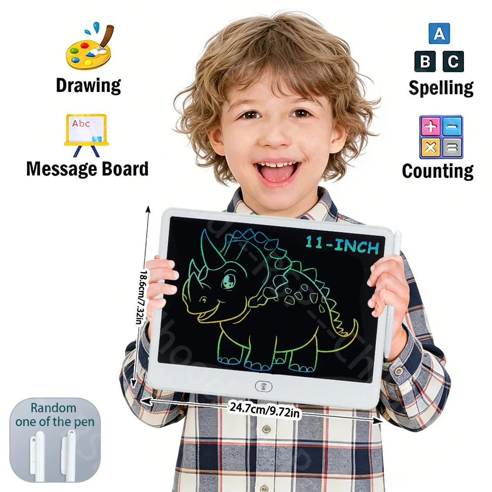 11/13/16 Inch LCD Drawing tablet Writing Board Kids Doodle Painting Handwriting Pads Toys for 3 4 5 6 7 8 Years Girls Boys Gifts