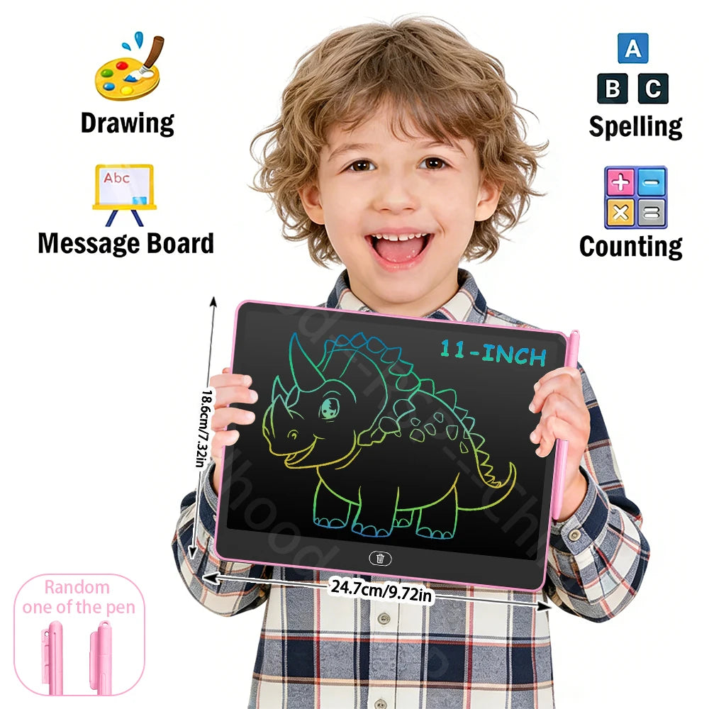 11/13/16 Inch LCD Drawing tablet Writing Board Kids Doodle Painting Handwriting Pads Toys for 3 4 5 6 7 8 Years Girls Boys Gifts