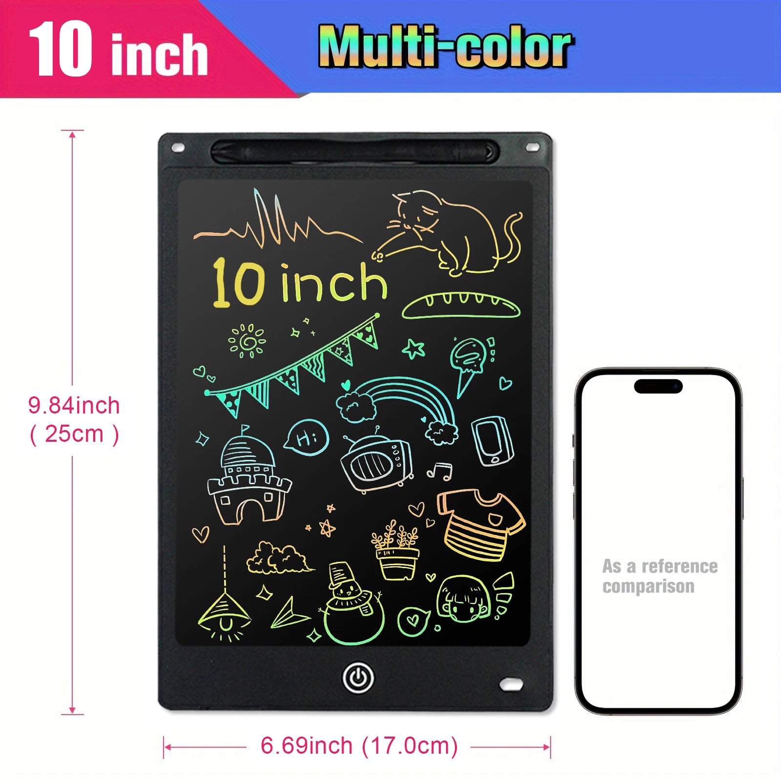 8.5" /10"/12" Drawing Board LCD Writing Tablet For Kids Montessori Educational Toys Student Magic Blackboard Birthday Xmas Gift