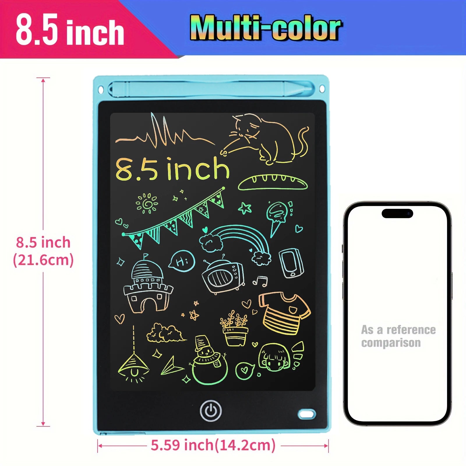 8.5" /10"/12" Drawing Board LCD Writing Tablet For Kids Montessori Educational Toys Student Magic Blackboard Birthday Xmas Gift