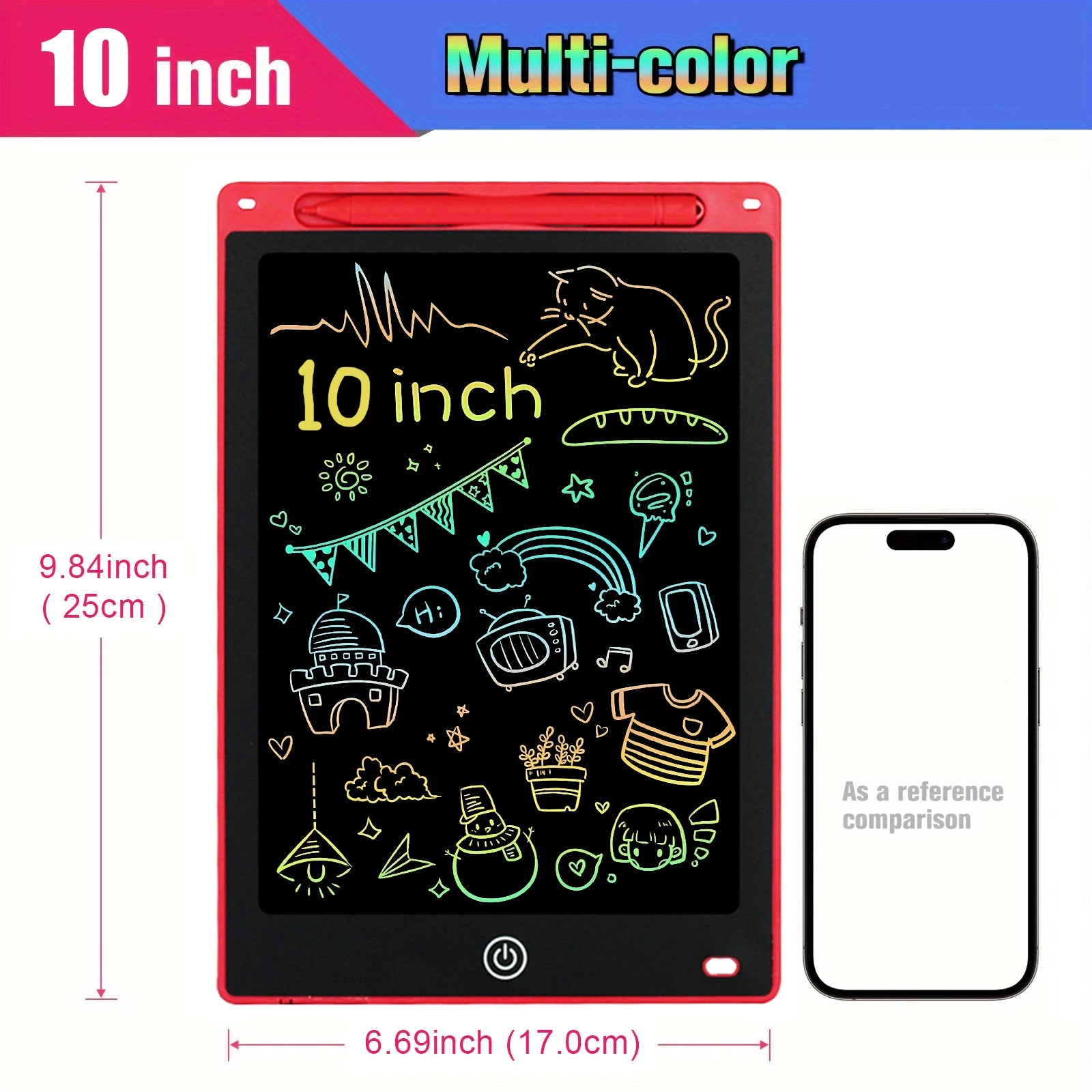 8.5" /10"/12" Drawing Board LCD Writing Tablet For Kids Montessori Educational Toys Student Magic Blackboard Birthday Xmas Gift