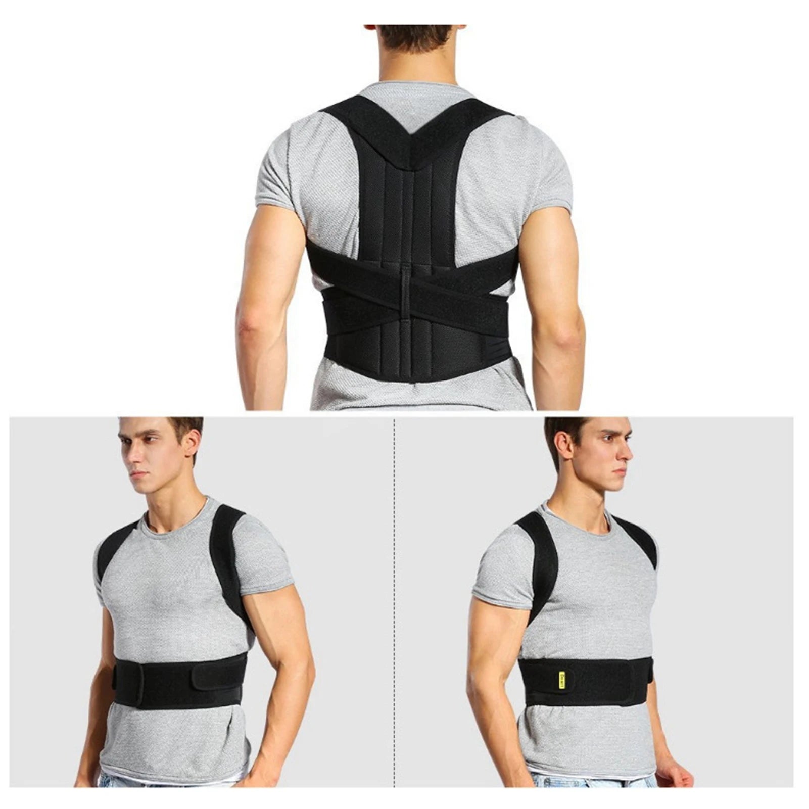 Male Female Adjustable Posture Corrector Corset Back Brace Belt Lumbar Support Straight Corrector Breathable Back Support