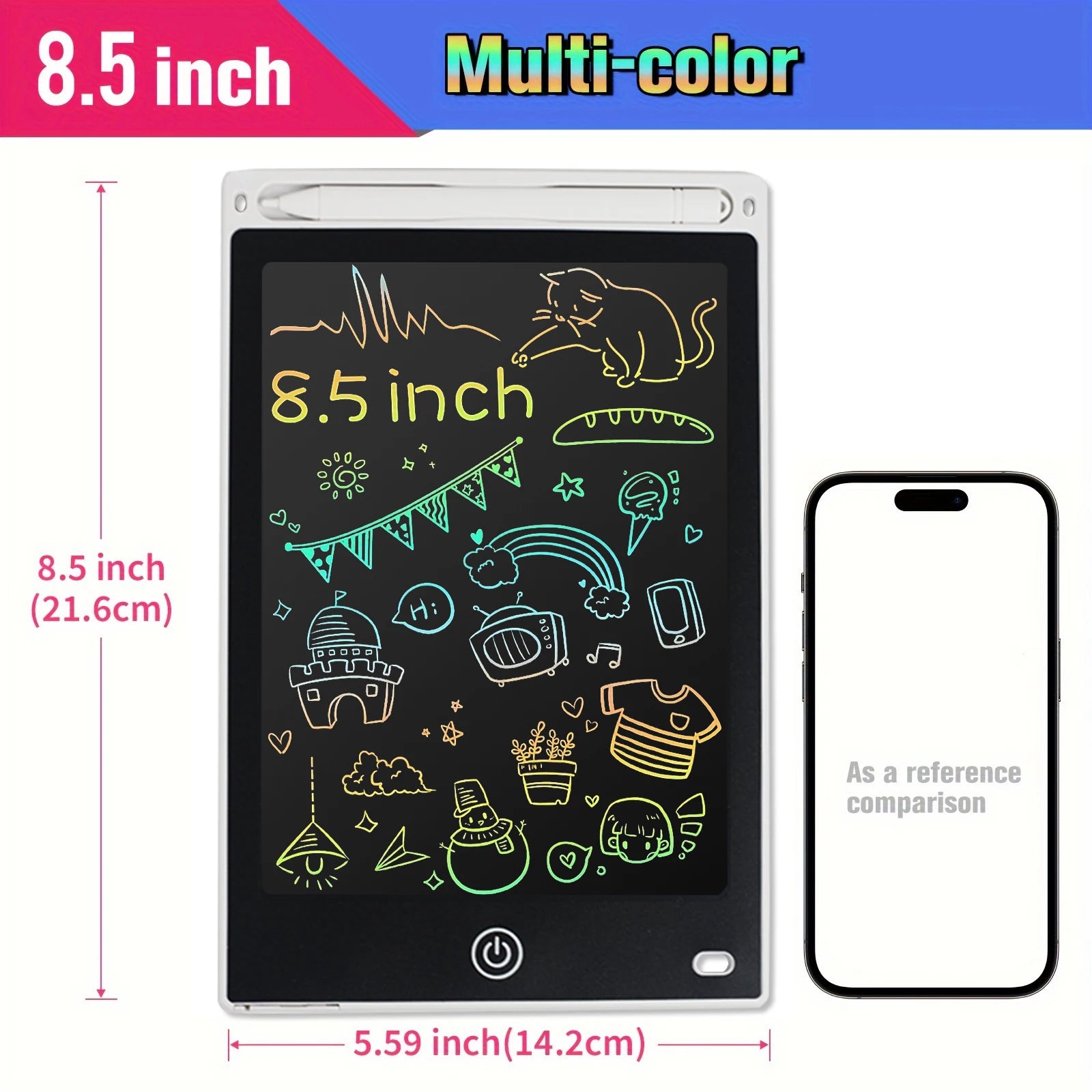 8.5" /10"/12" Drawing Board LCD Writing Tablet For Kids Montessori Educational Toys Student Magic Blackboard Birthday Xmas Gift