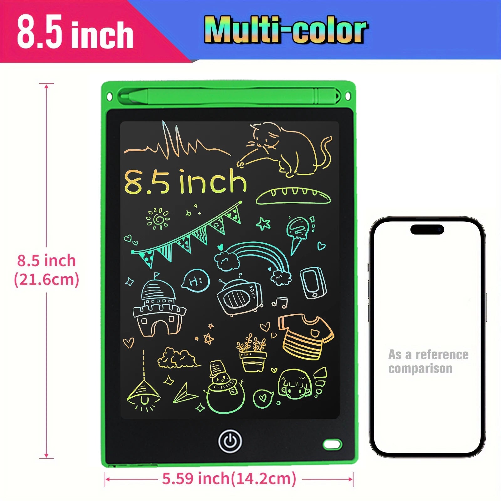 8.5" /10"/12" Drawing Board LCD Writing Tablet For Kids Montessori Educational Toys Student Magic Blackboard Birthday Xmas Gift