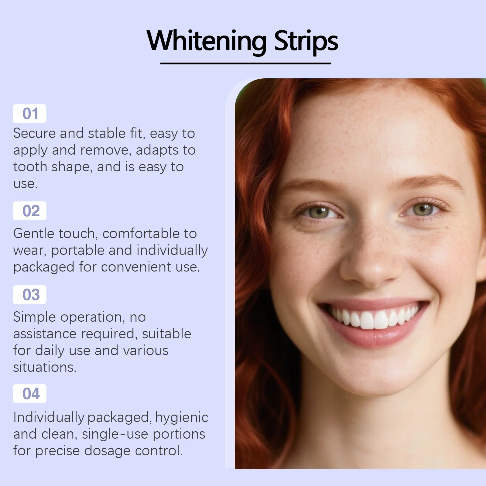 Purple Teeth Whitening Strips Oral Cleaning Removal Gel  Improve Dental Yellowing Oral Care, for Lasting Bright Smile